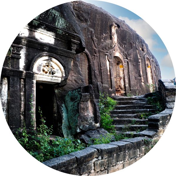 excavated temple, Pho Win Taung • Myanmar